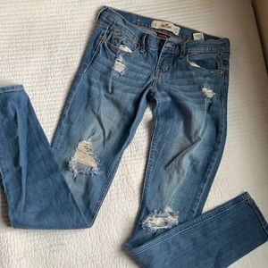 Hollister distress stretch jeans size 3L